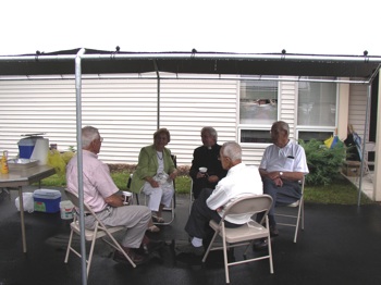 Fr. Sr. Madej and friends enjoy our Fall picnic